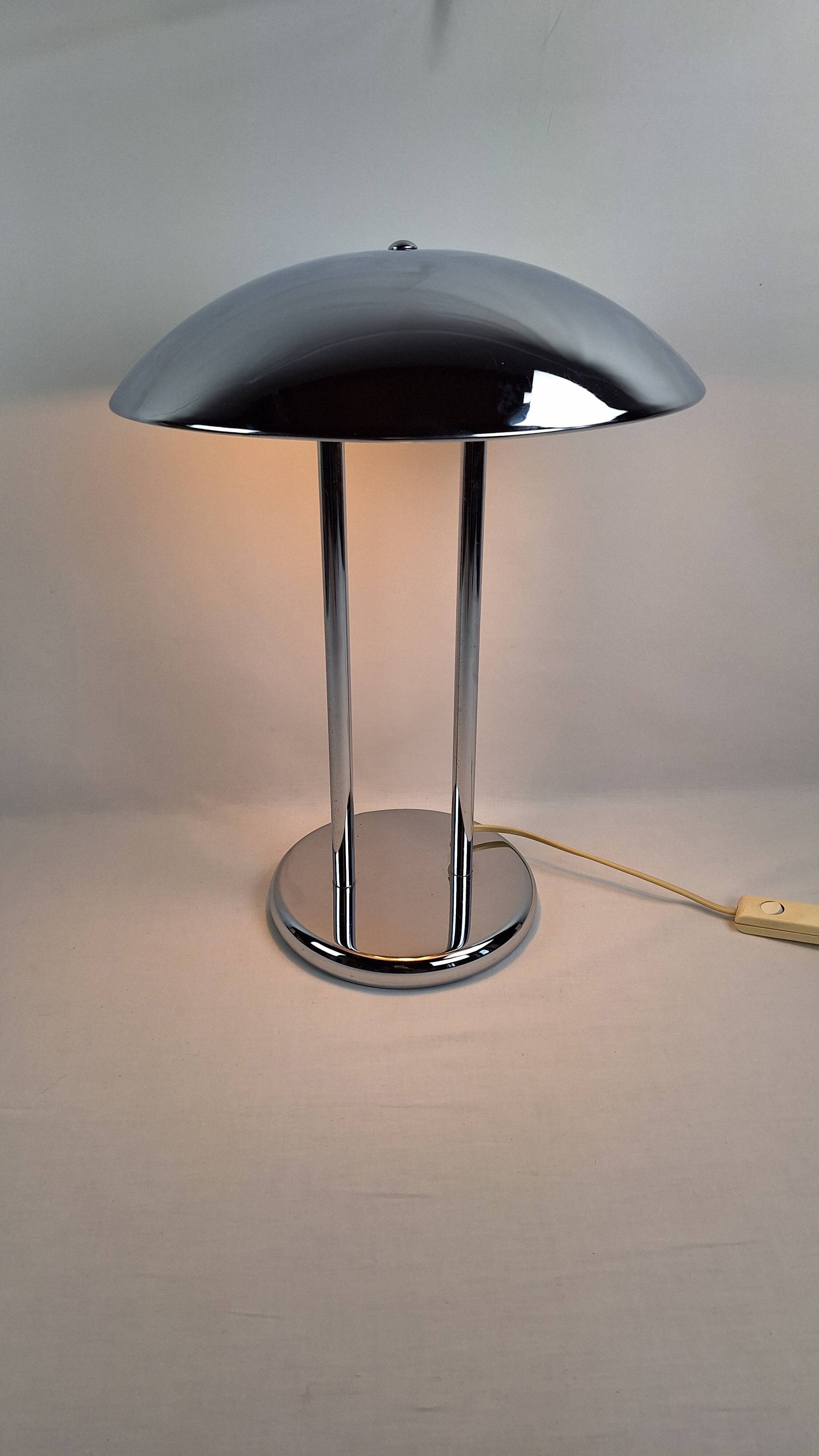 Vintage chrome lamp by Robert Sonneman, Space Age, Midcentury.