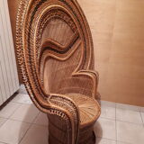 Fauteuil' Emmanuelle en rotin