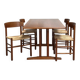 4 'J39' chairs and 'C18' shaker table, Børge Mogensen, FDB Møbler, Denmark