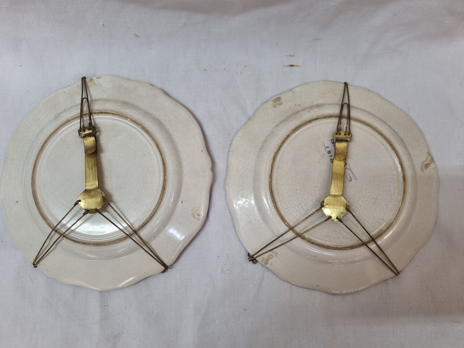 2 Henriot Quimper plates early 20th century