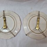 2 Henriot Quimper plates early 20th century