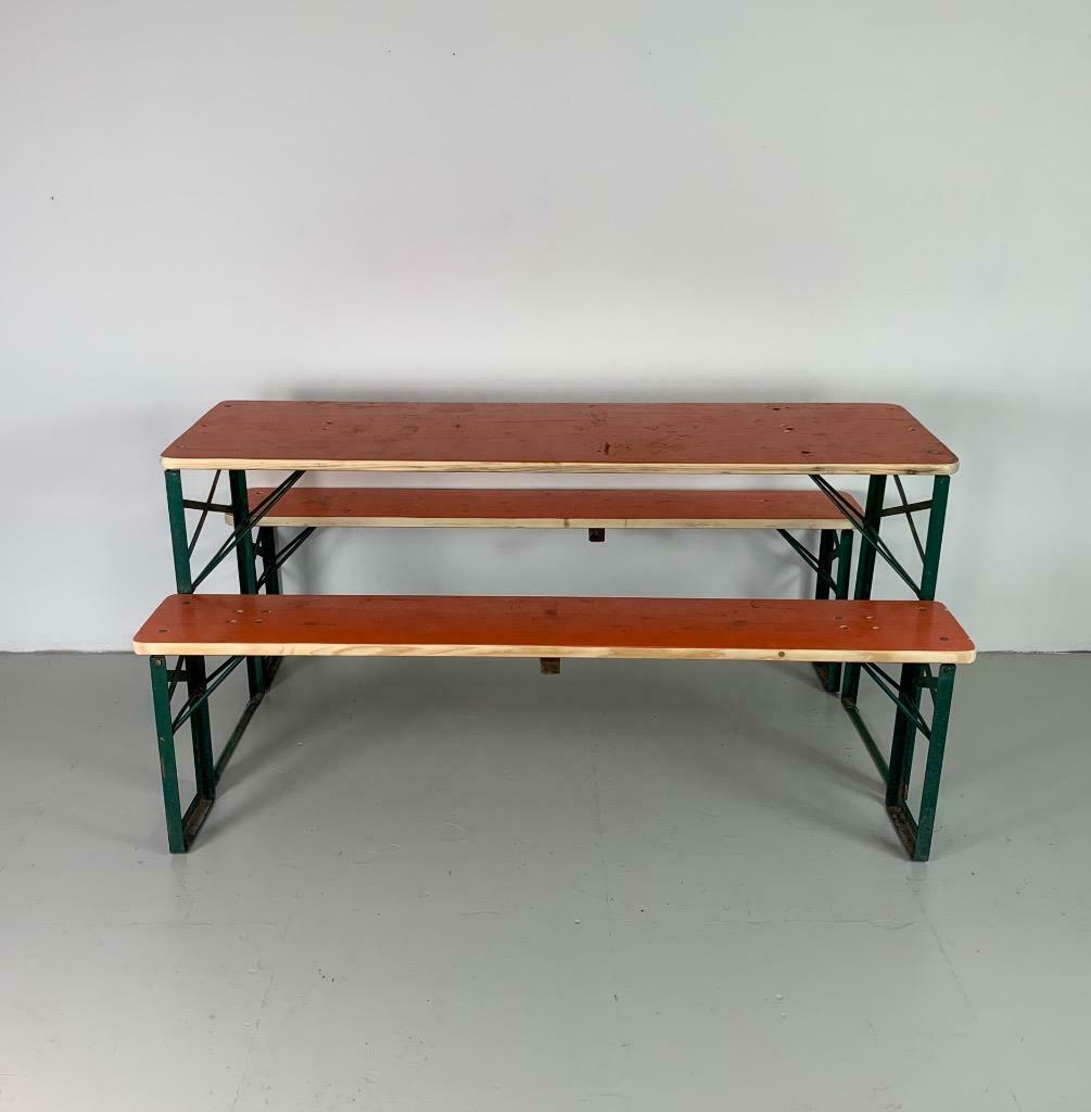 Table and garden benches