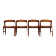 Set of four teak chairs, Danish design, 1970s, manufacture: Korup Stolefabrik