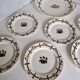 Badonviller art deco platter and 6 dessert plates