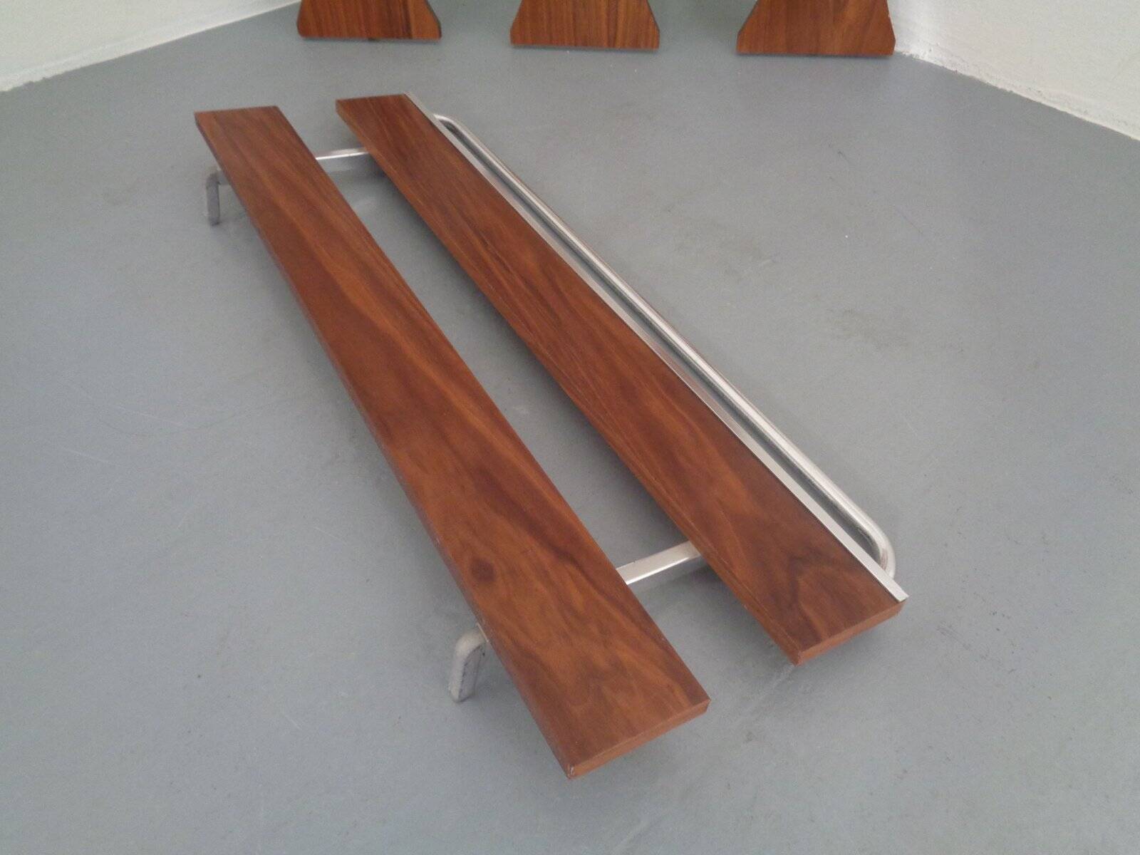 Mid-Century Teak Wardrobe with Hat and Coat Rack, 1960s