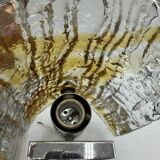 Duo of two-tone Murano Mazzega wall lights 1970