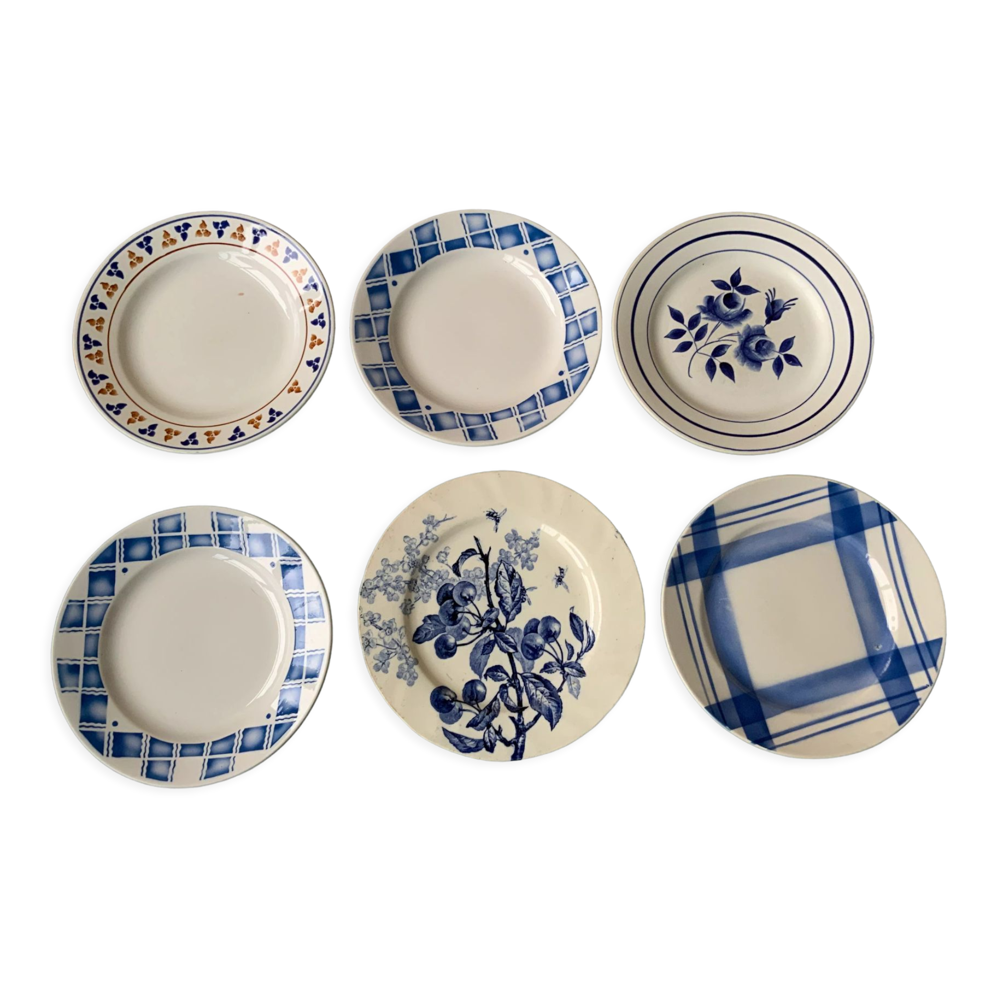 Assiettes Selency x Monoprix Croisé Laroche