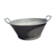 Zinc basin 37cms in diameter