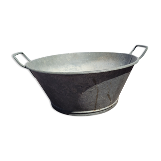 Bassine en zinc 37cms de diamètre
