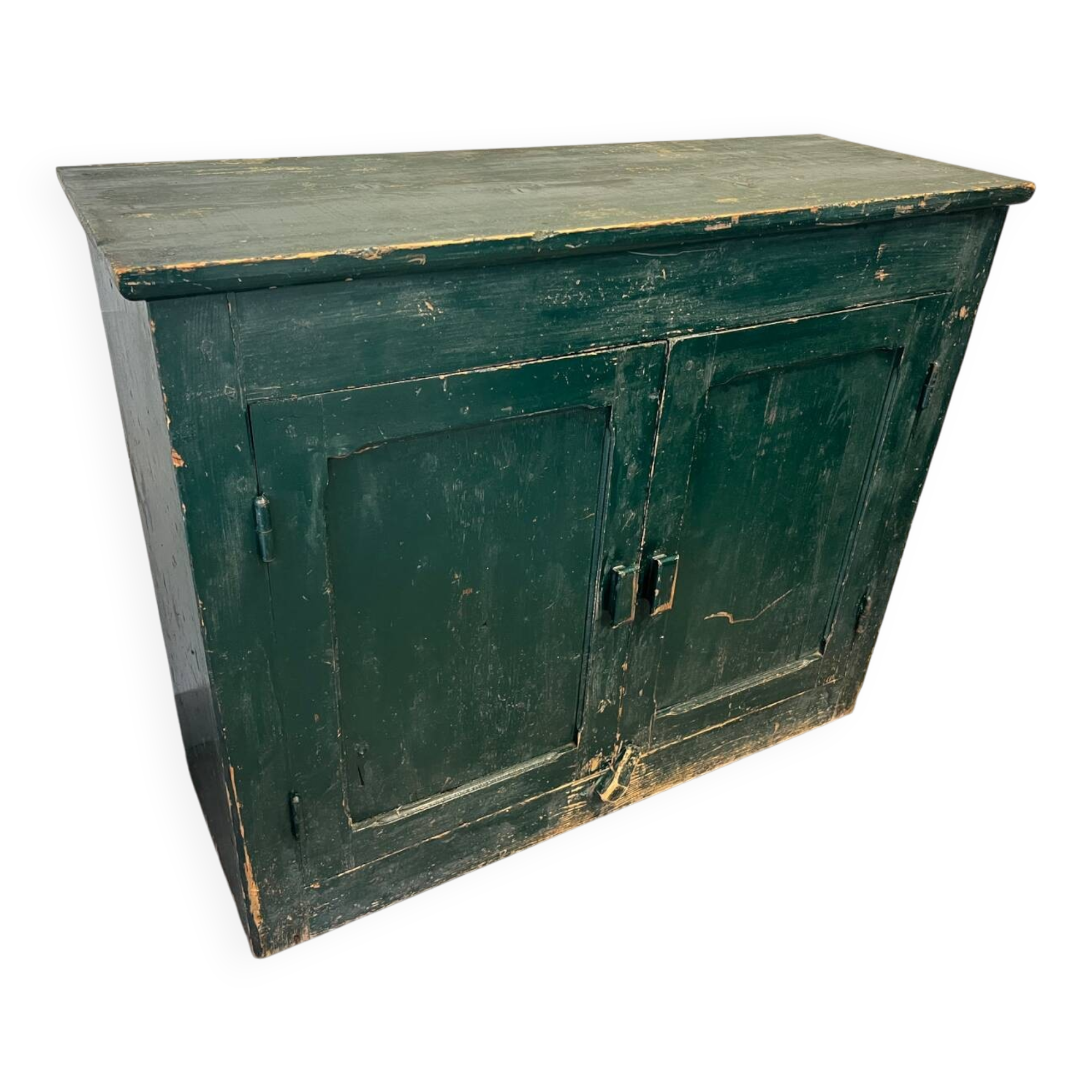 Ancien buffet parisien bois patiné / meuble de métier arct