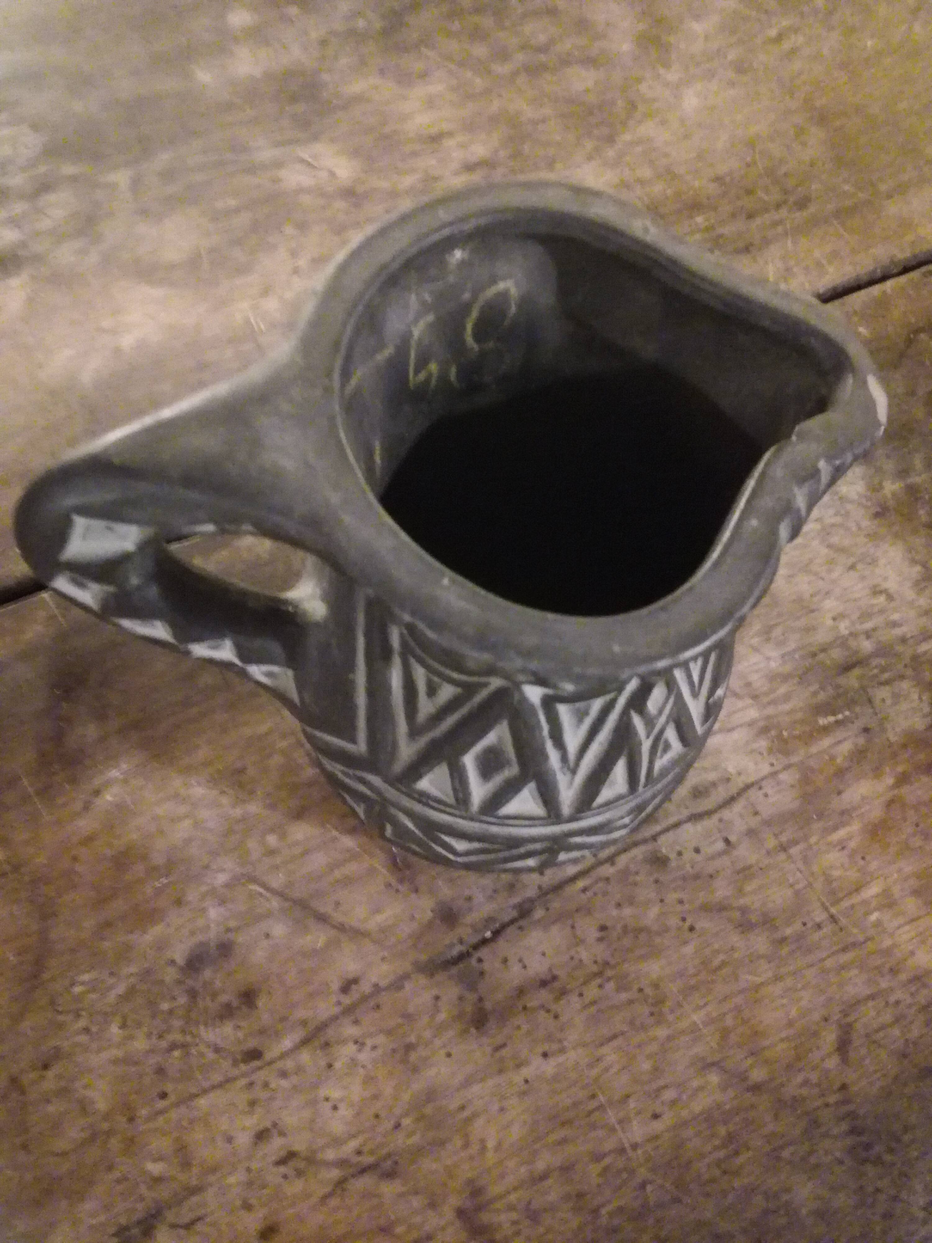 Ethnic ceramic pitcher