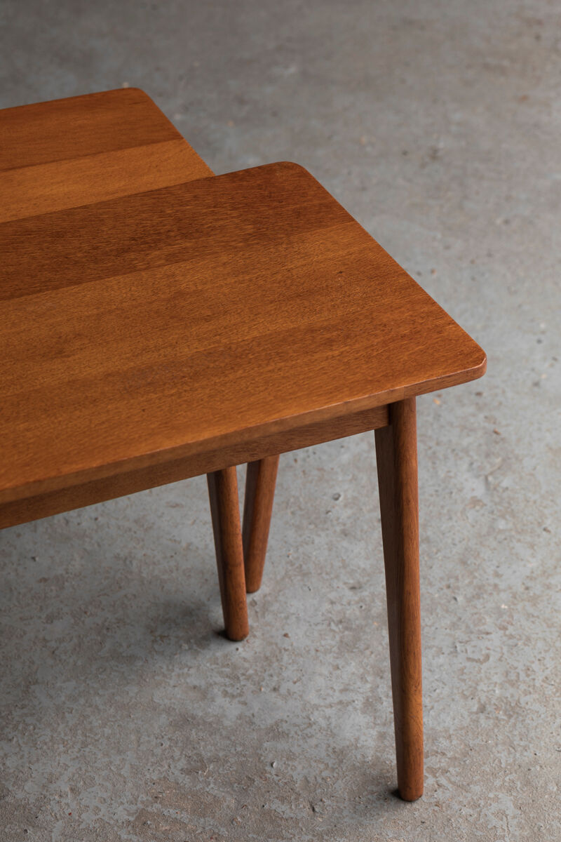 Set of nesting tables in teak, Dutch design, 1960’s