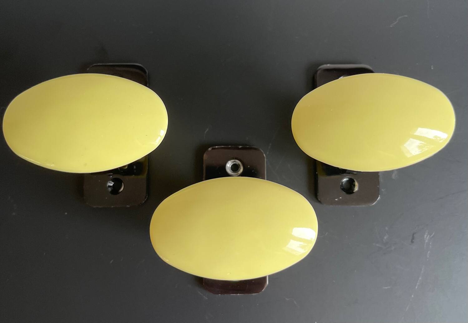 3 patères Evenlux France année 60