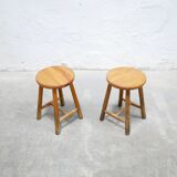 Vintage pine stool