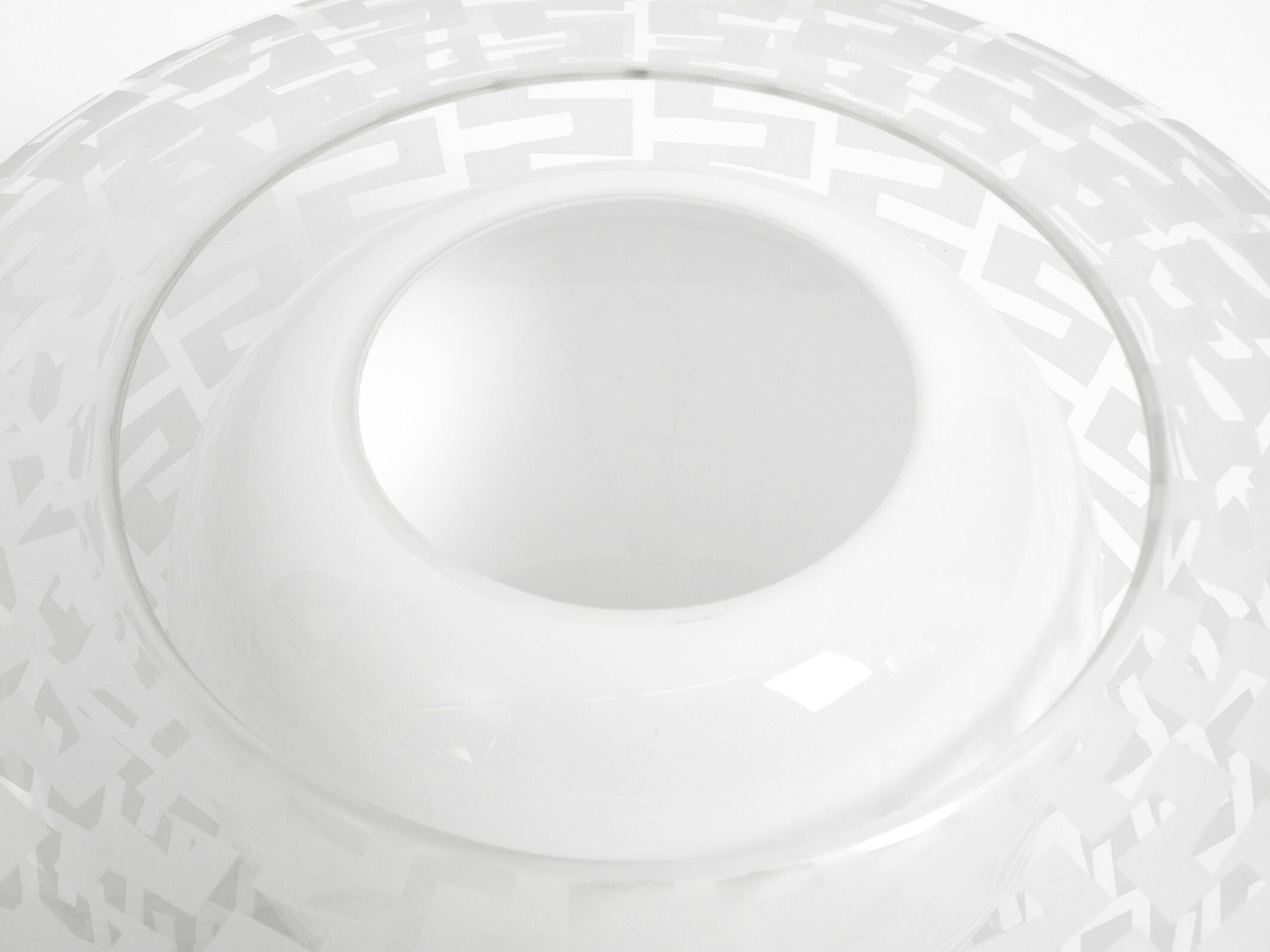 Original large Mid Century double glass ceiling lamp by Wilhelm Wagenfeld f