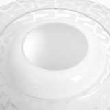 Original large Mid Century double glass ceiling lamp by Wilhelm Wagenfeld f