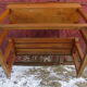 Former double office desk wood chene solid chevillee