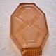 Art Deco style pink glass serving dish in very good condition.