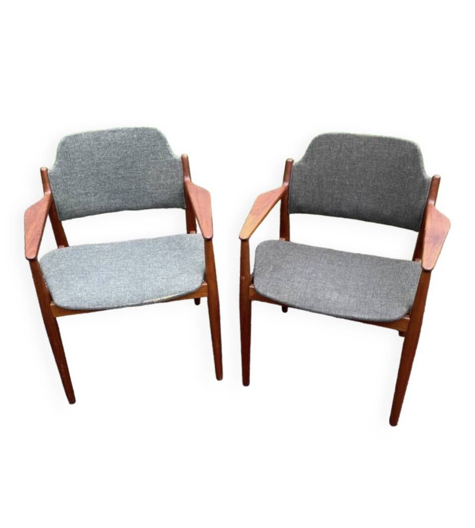two model 62A armchairs designed by Arne Vodder for Sibast Møbler,