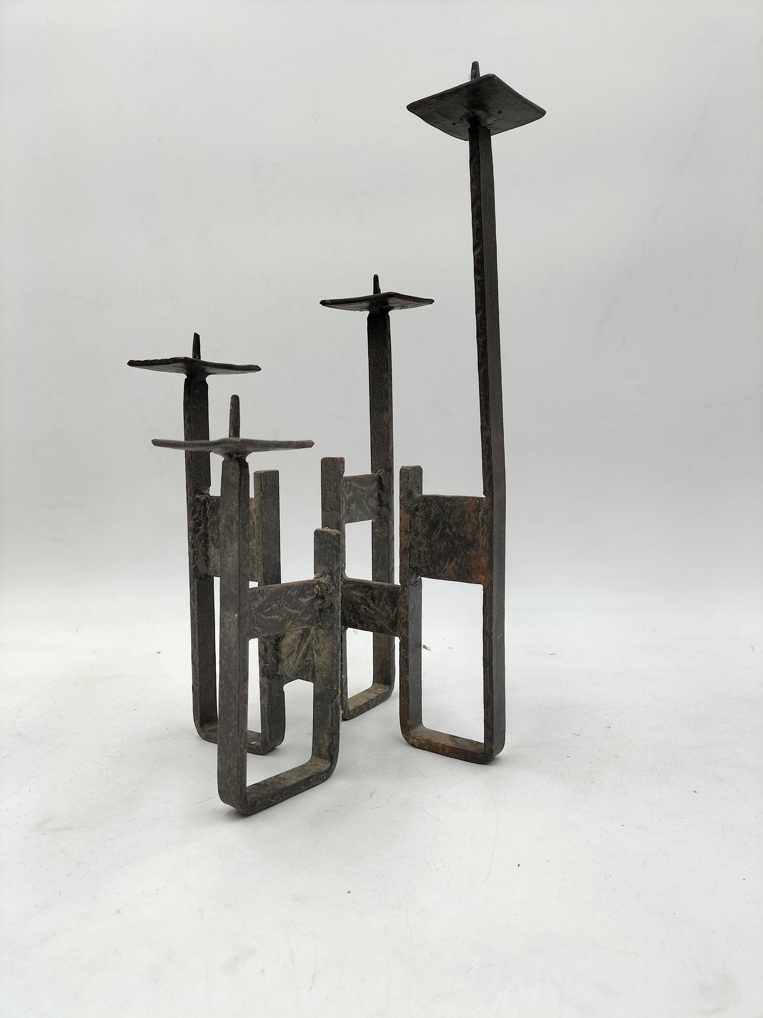 Brutalist candle holder