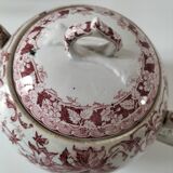Saint-Amand & Hamage antique sugar bowl – Campanule rouge model
