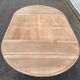 Renovated Louis Philippe round extendable dining table with leaves from the 18th century.