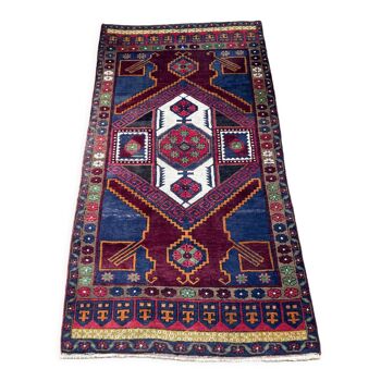 Antique carpet in caucasian wool - anatomy - turkish - kazak - large - geometric patterns / persian
