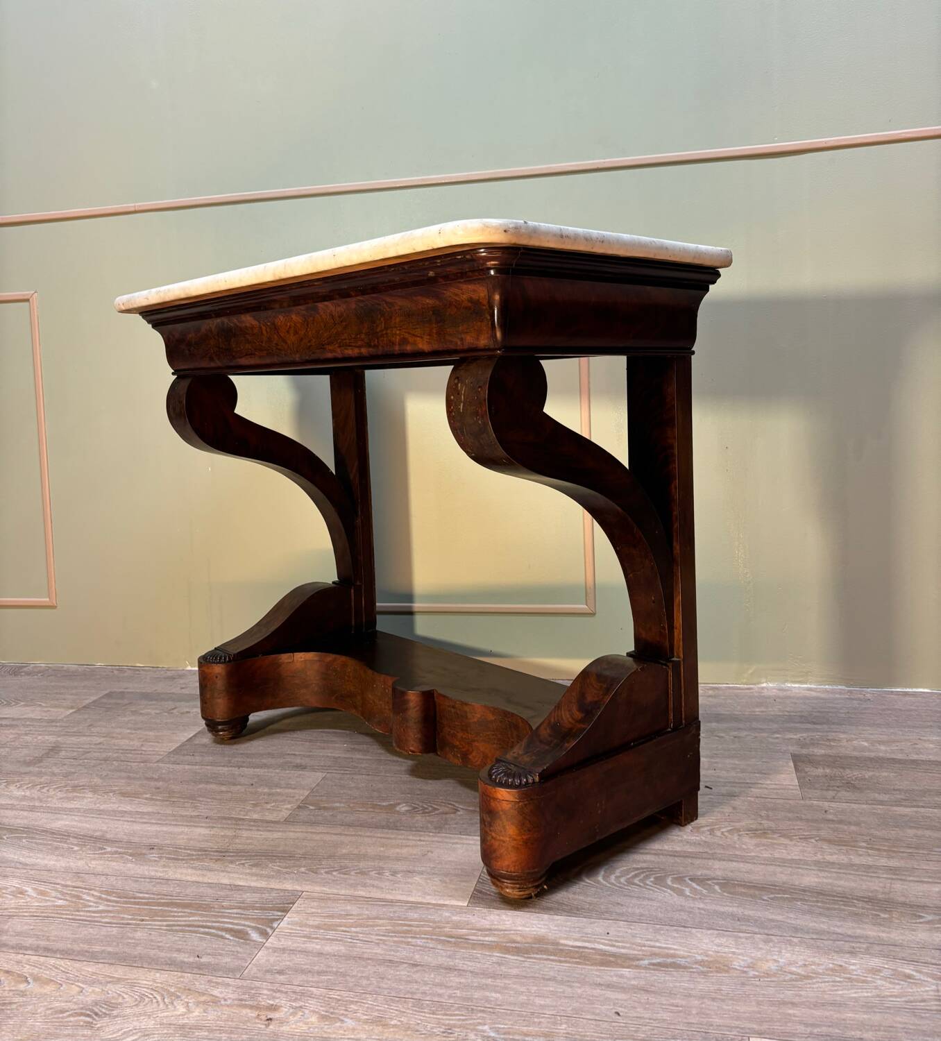 Console en acajou d’époque restauration vers 1830
