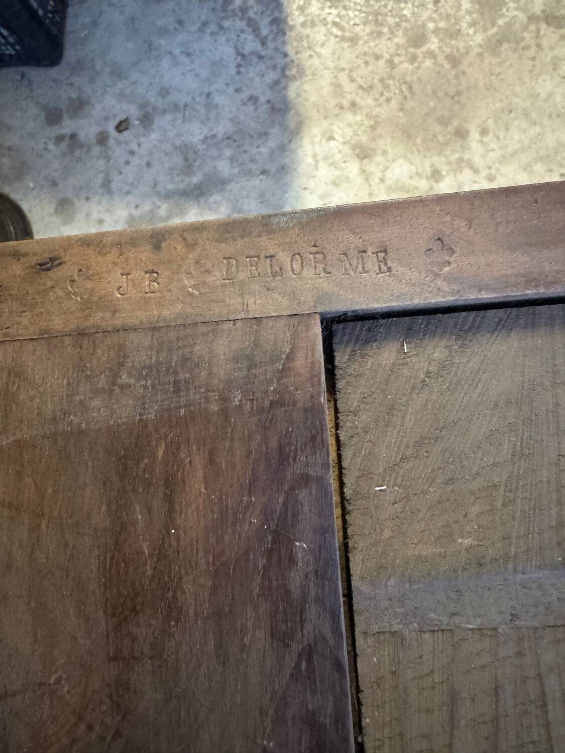 Louis XV style chest of drawers stamped Delorme