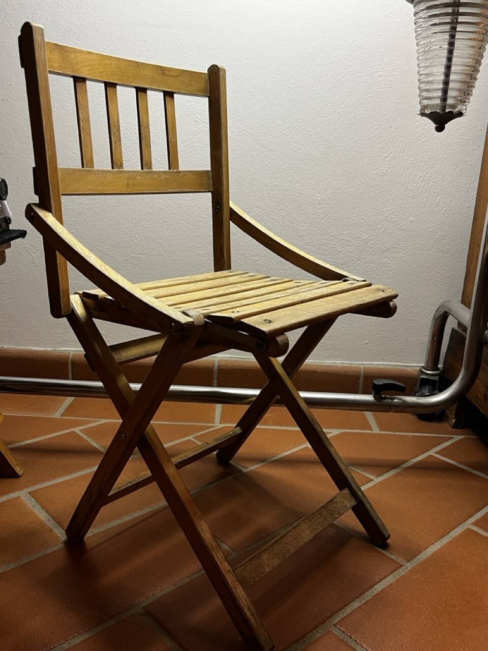 Chaise pliante vintage pour enfants, Italie, années 50