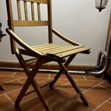 Chaise pliante vintage pour enfants, Italie, années 50