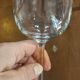 2 stemmed glasses