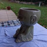Buddha in Celadon flower pot
