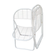 Duo de chaises pliantes en métal blanc