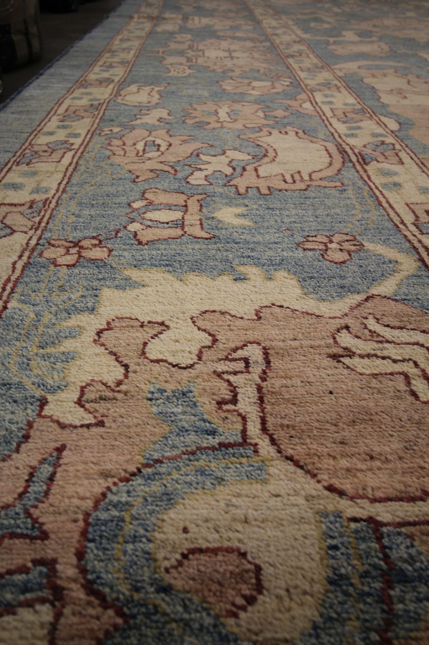 Tapis traditionnel vintage persan Ziegler tissé à la main Tapis de salon en laine
