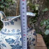 Set of pitcher and bowl U&C Sarreguemines Burgos