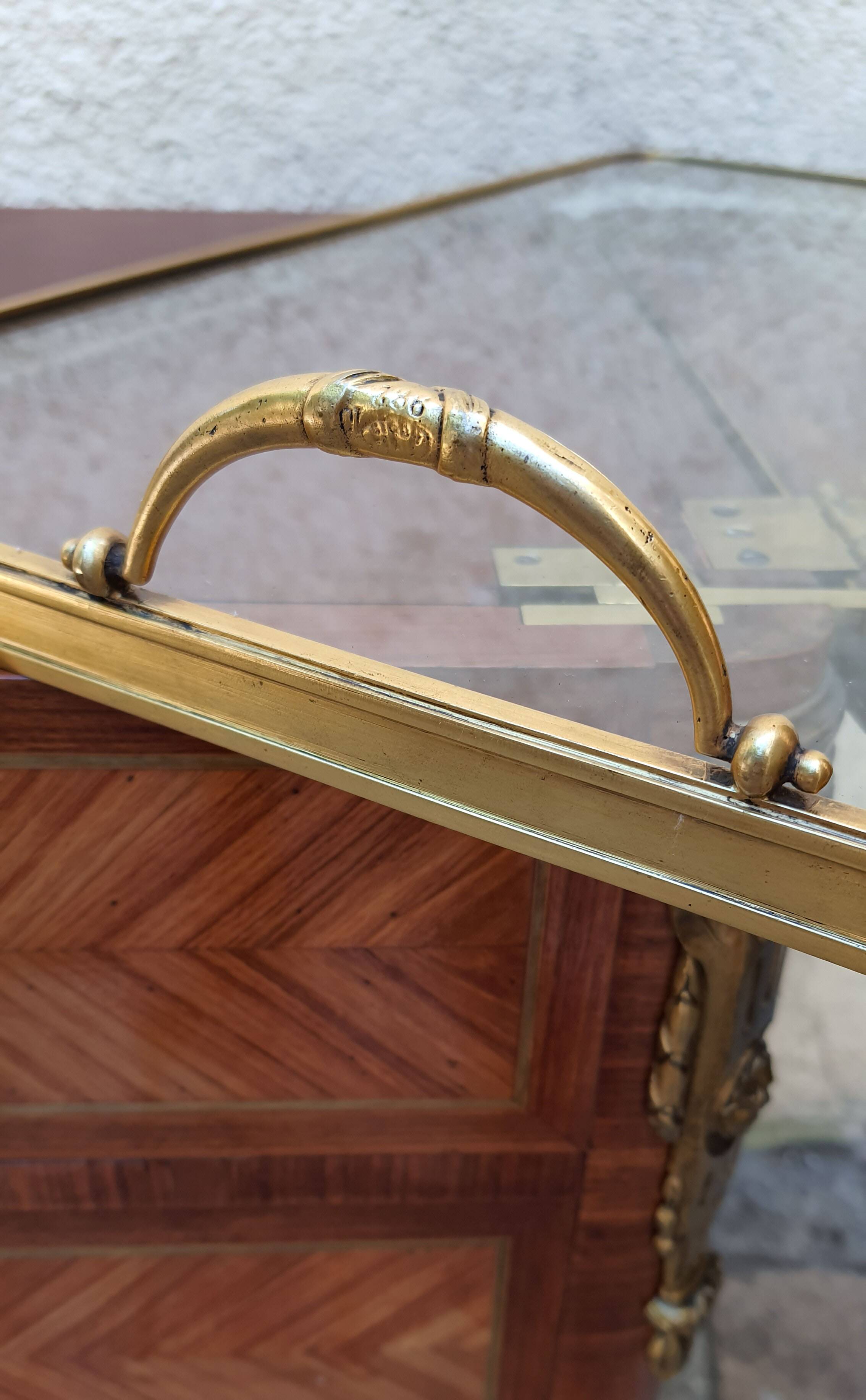 Louis XV Marquetry Bar Cabinet