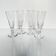 4 crystal champagne flutes