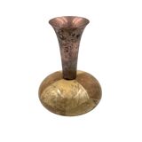 Mid-century cream parchment vase, Aldo Tura Italy 1950s