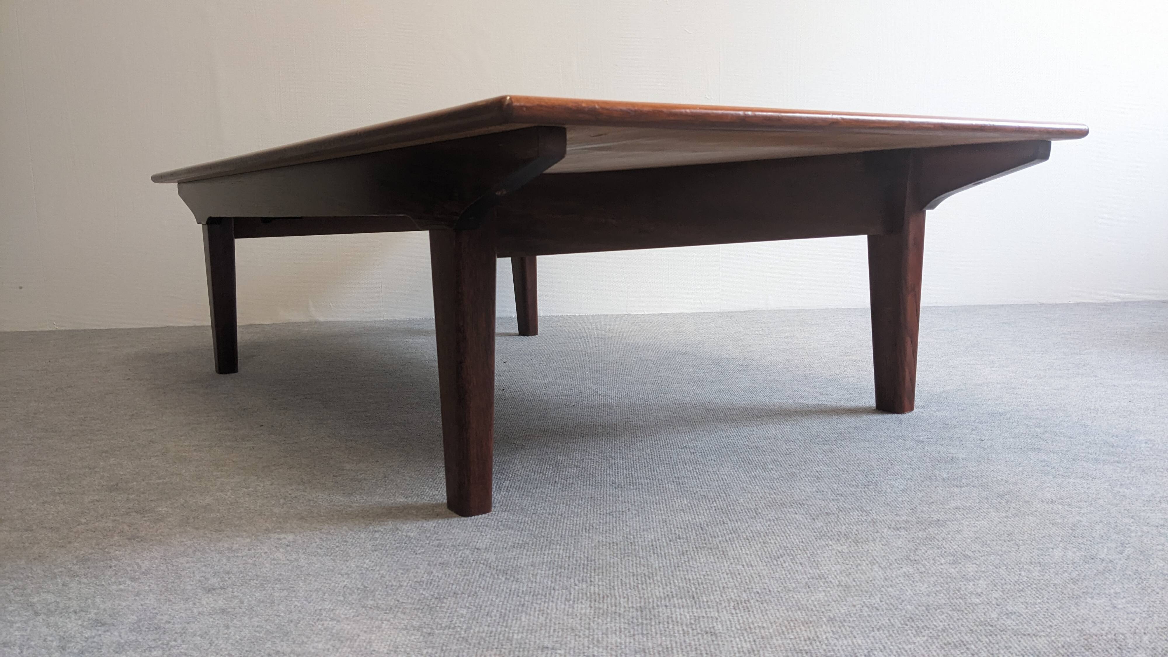Scandinavian rosewood coffee table, 50s-60s
