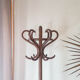 Rustic wood vintage coatrack