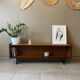 Mini vintage sideboard in vintage wood (removable windows)