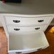 Roche Bobois pine chest of drawers Chambord linen and taupe style