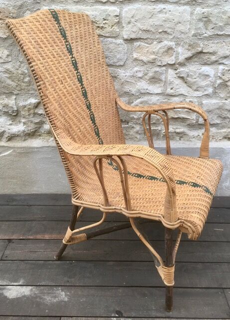 Old rattan chair