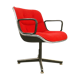 Charles Pollock swivel armchair for Knoll International design Italy