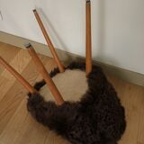 Chaise en mouton années 60