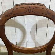 Suite de 4 chaises anglaises Victoriennes 19ème en Acajou