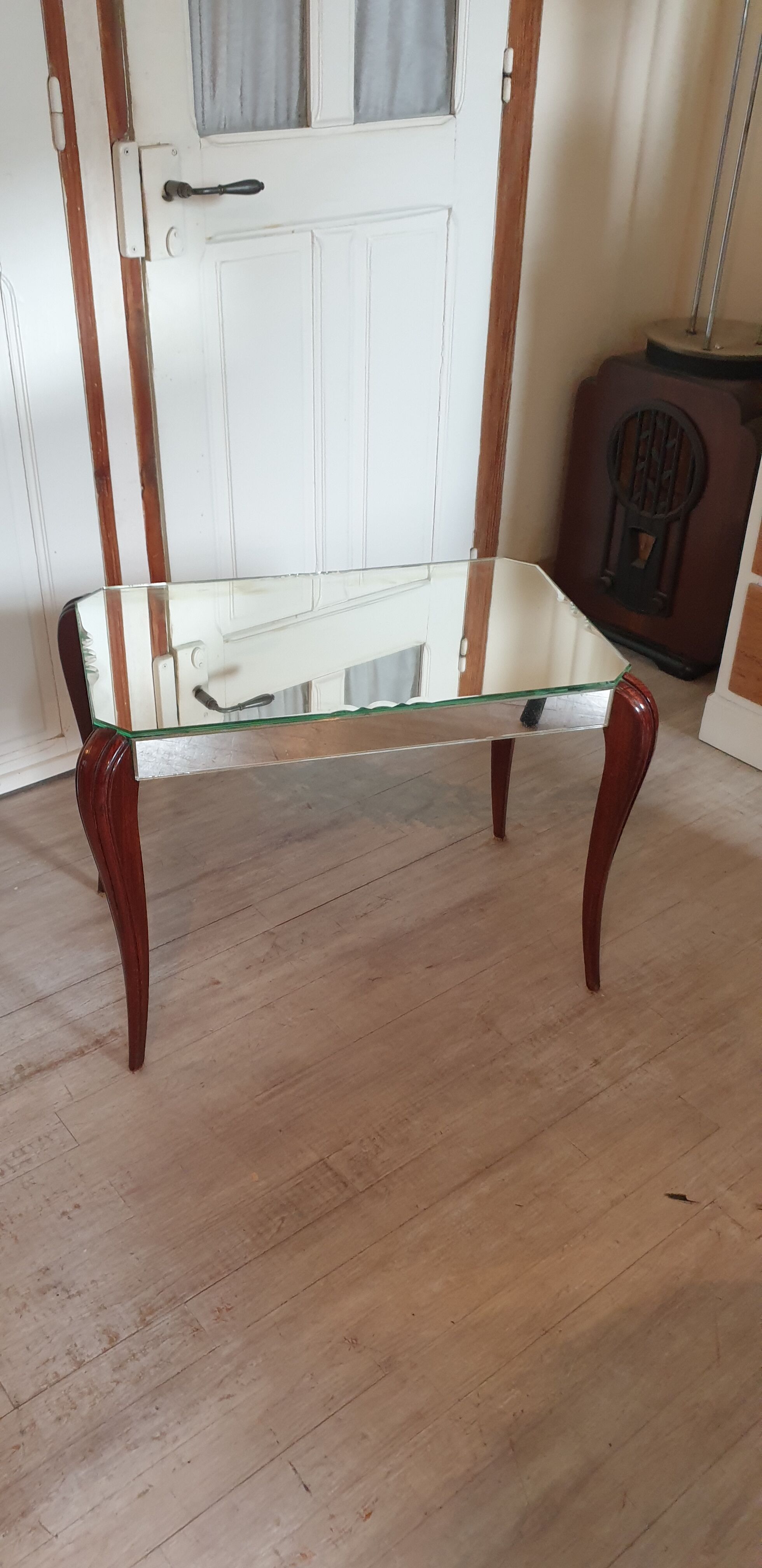 Art deco mirror coffee table