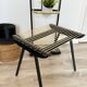 Vintage black Georges Tigien stool