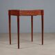 Table basse ancienne en acajou avec marqueterie, Italie, XIXe siècle